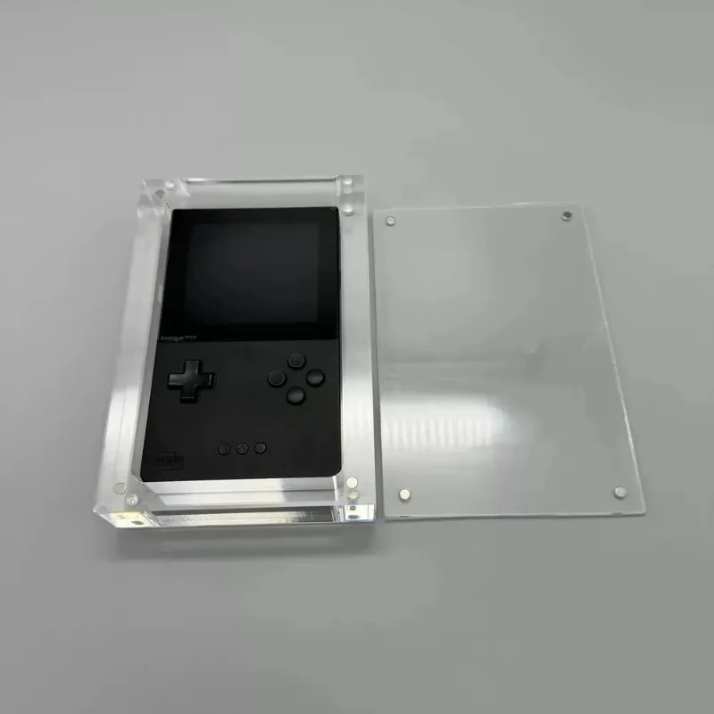 Gaming Console Organizer - Kotak Penyimpanan Konsol Akrilik Magnetik Transparan