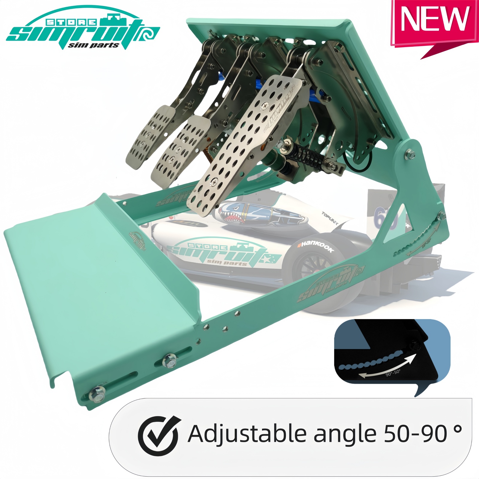 Racing Pedal Set - SimRuito Mengemudi Simulator Pedal Sim Balap