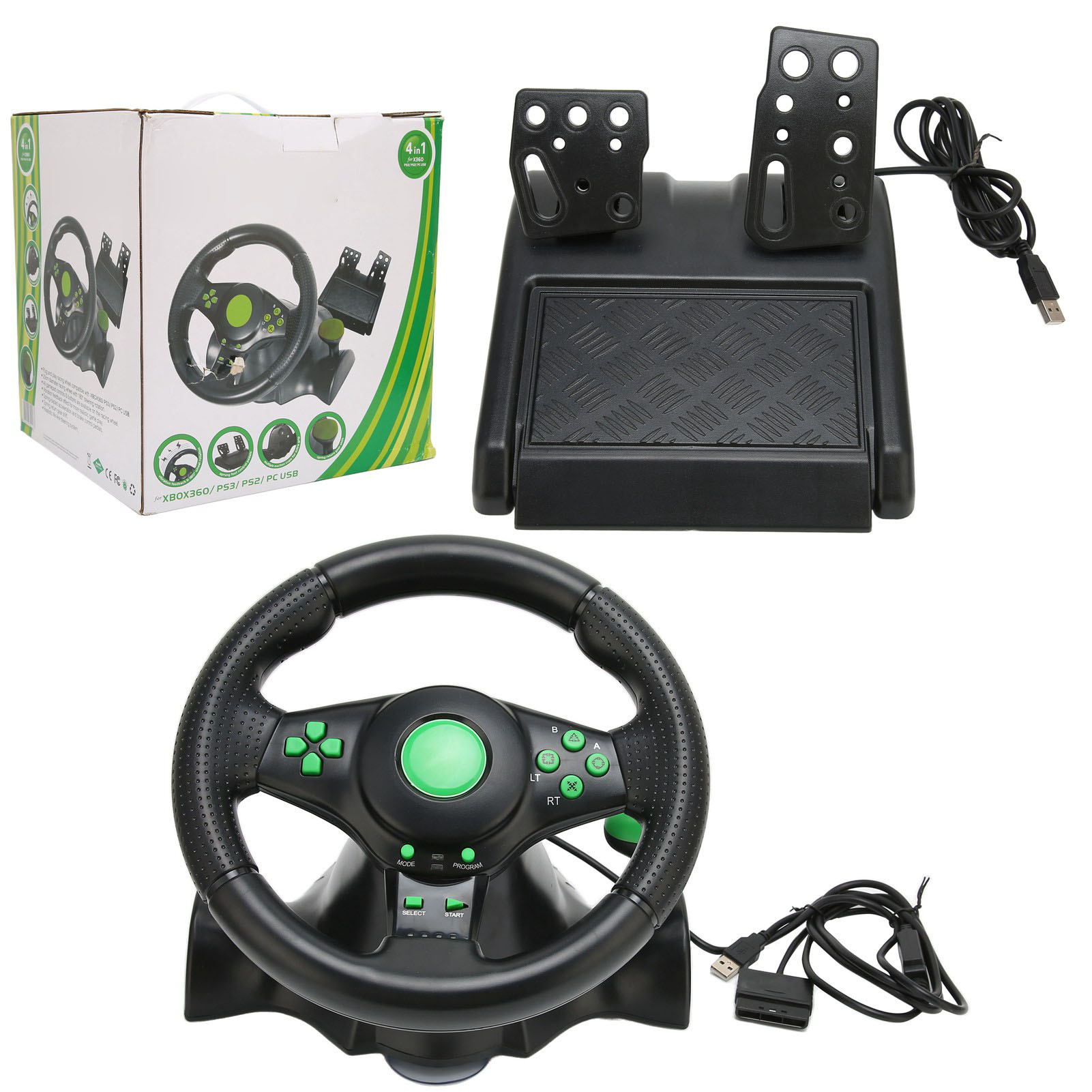 Racing Pedal Set - Setir Game Balap PC 180 Derajat