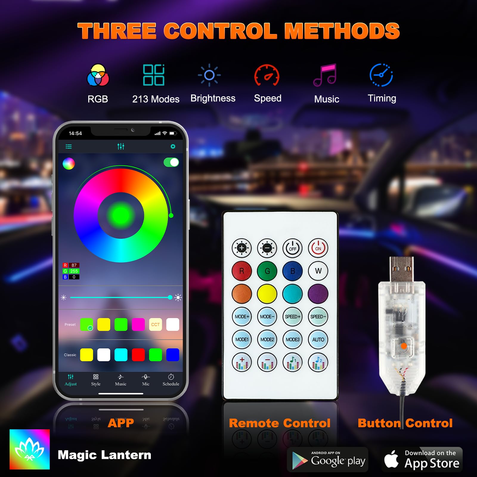 Lampu Strip Interior LED akril - Led Gaming Light Strip ulasan dan harga