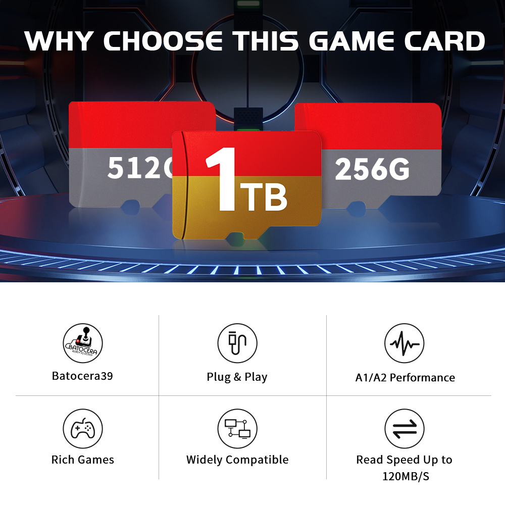 1TB Kartu Permainan TF Batocer - Gaming Console Windows ulasan dan harga