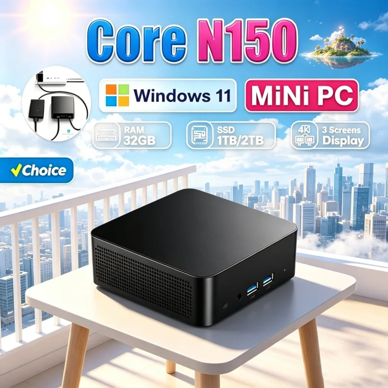 2026 Posh Core N150 MINI PC Wi - Gaming Console Windows ulasan dan harga