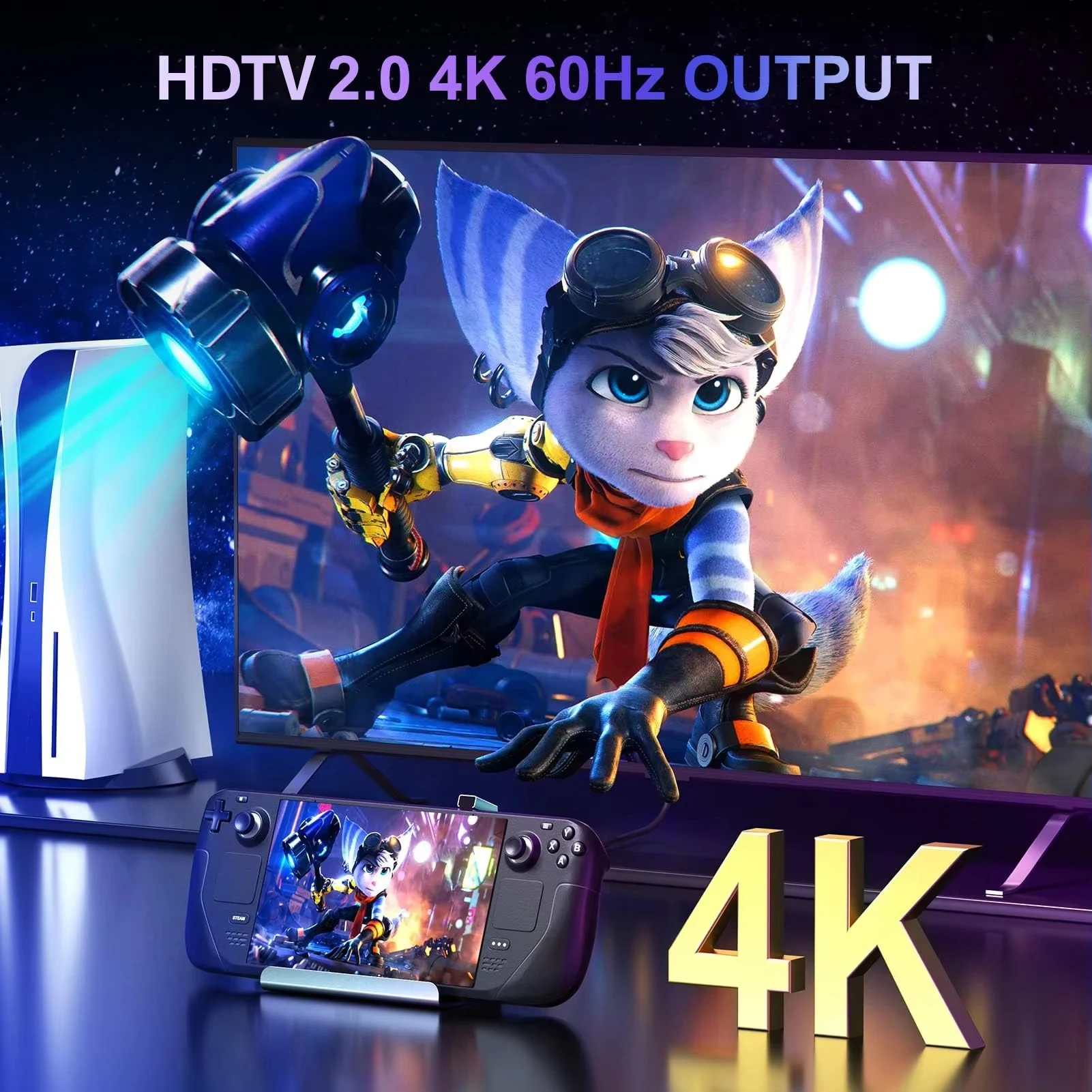 Stasiun Dok USB C untuk Dek Ua - Gaming Console Asus Rog ulasan dan harga