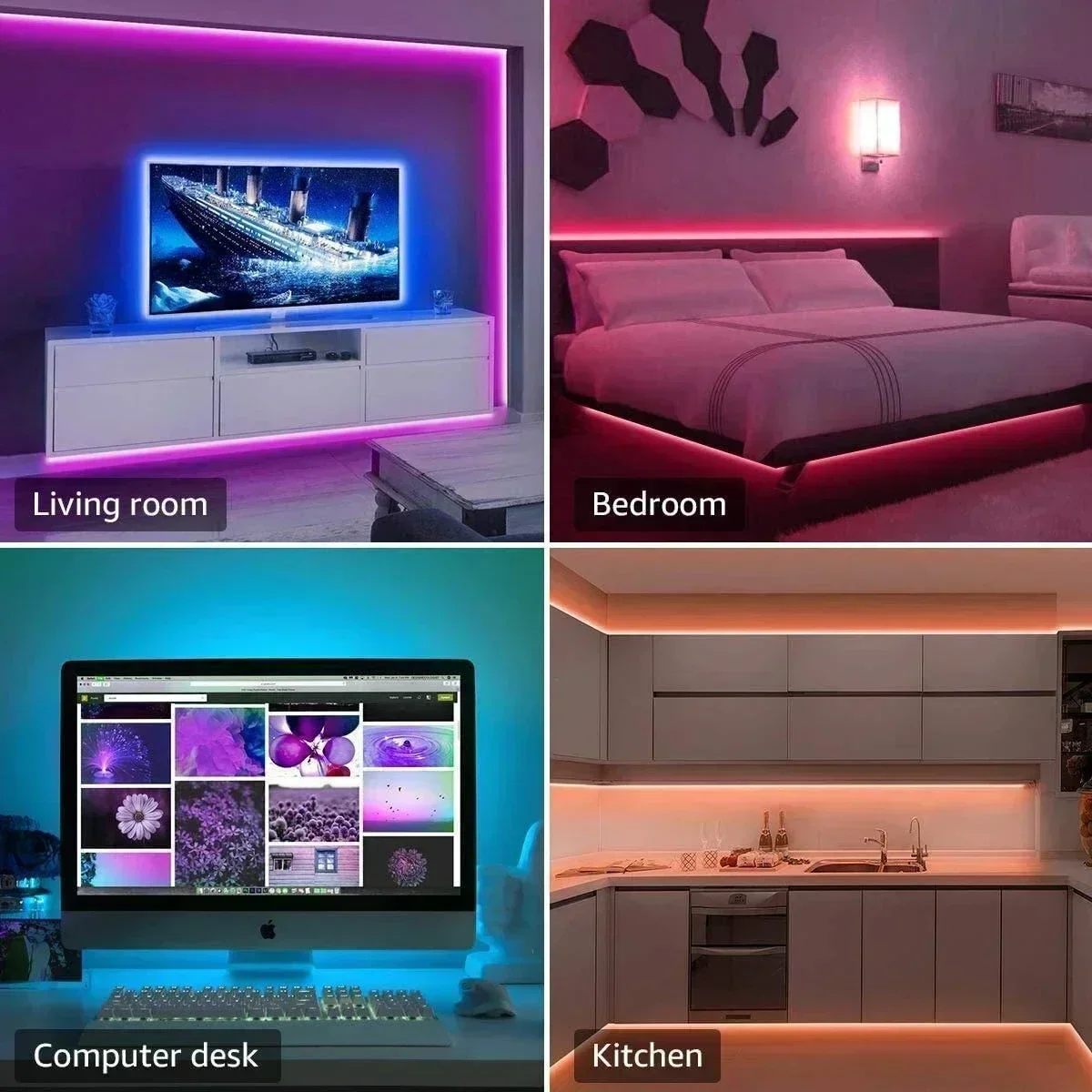 Lampu Strip LED RGB Pintar unt - Led Gaming Light Strip ulasan dan harga