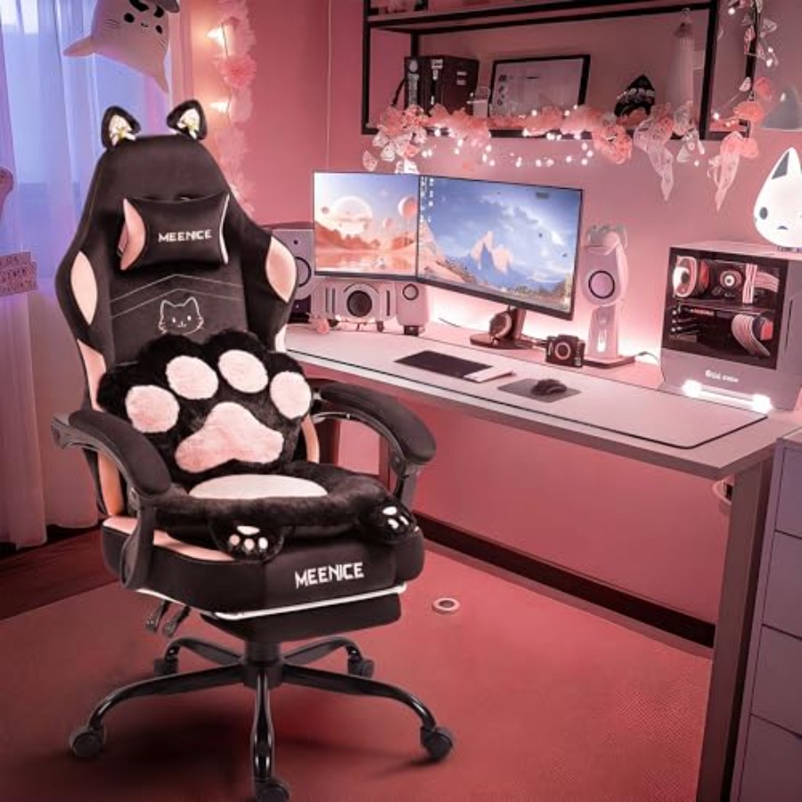 Kursi gaming berwarna merah mu - Gaming Chair Cushion ulasan dan harga