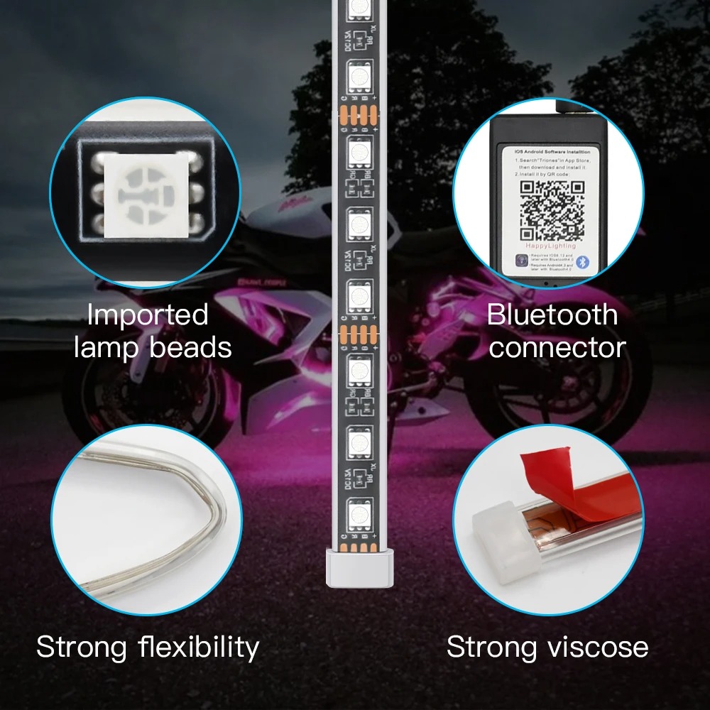 Lampu Hias LED Sepeda Motor La - Led Gaming Light Strip ulasan dan harga